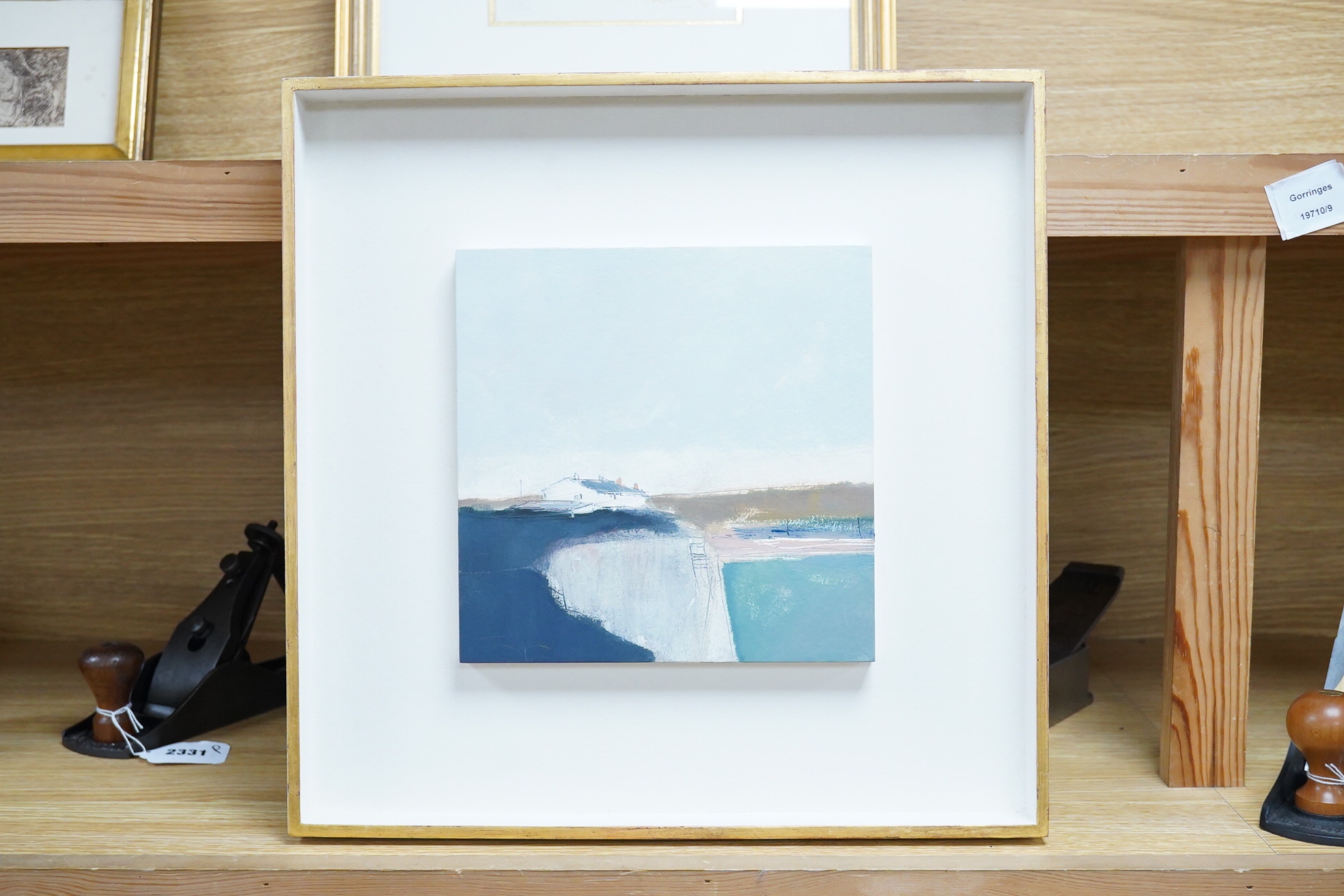 Tom Homewood (contemporary), 'Cottages in Summer', signed, oil on board, 22 x 22cm